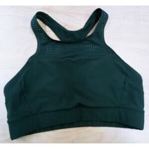 Athleta cut out sports bra green active wear Size xs sporty yoga outdoor